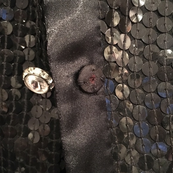 St. Martin Sequin Jacket.  Vintage 1985.  Sz L - Picture 4 of 8